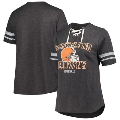 FANATICS Women's Fanatics Branded Heather Charcoal Cleveland