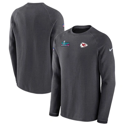 Shop Nike Anthracite Kansas City Chiefs Super Bowl Lvii Opening Night Performance Pullover Sweatshirt