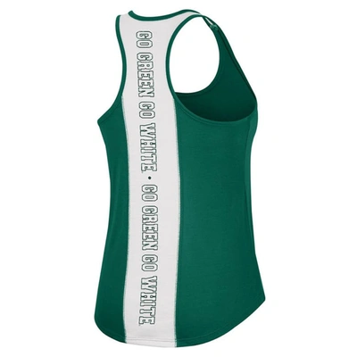 Colosseum Green Michigan State Spartans 10 Days Racerback Scoop Neck Tank Top In Green