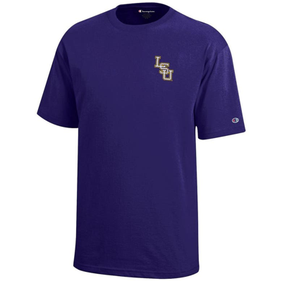 Shop Champion Youth   Purple Lsu Tigers Baseball Accomplishments T-shirt