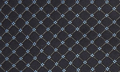 Shop Zegna Cento Fili Geometric Tie In Navy