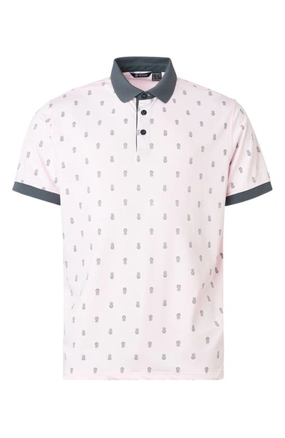 Shop Abacus Dower Pineapple Golf Polo In Light Pink