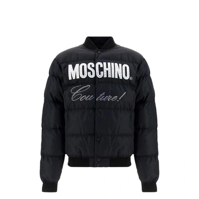 Shop Moschino Couture Bomber Jacket In Black