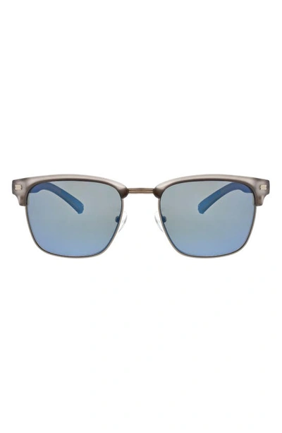 Shop Hurley Halfway 56mm Polarized Browline Sunglasses In Grey Demi