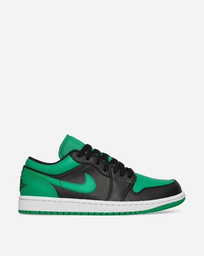 Shop Nike Air Jordan 1 Low Sneakers Black / Lucky Green / White In Multicolor
