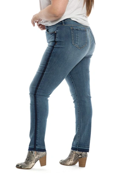 Shop Slink Jeans High Waist Release Hem Boyfriend Jeans In Kamila