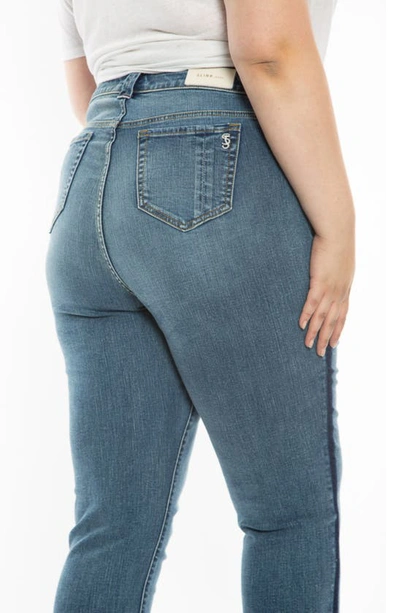 Slink Jeans High Waist Release Hem Boyfriend Jeans In Kamila