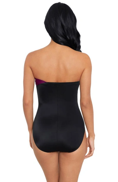 Shop Magicsuit Goddess Colorblock One-shoulder Convertible One-piece Swimsuit In Jam