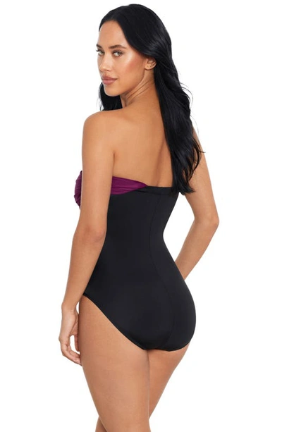 Shop Magicsuit Goddess Colorblock One-shoulder Convertible One-piece Swimsuit In Jam