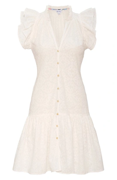 Shop Robert Graham Savannah Eyelet Ruffle Sleeve Dress In White