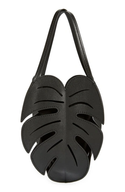 Shop Staud Palm Leather Tote In Black