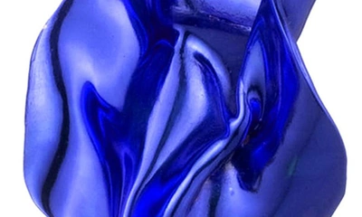 Sterling King Flashback Fold Drop Earrings In Cobalt Emerald