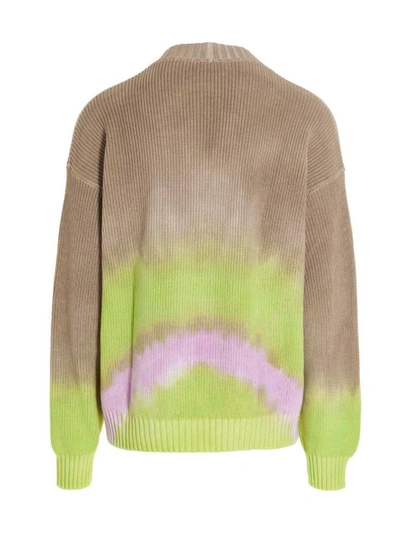Shop Msgm 'chunky' Cardigan In Multicolor