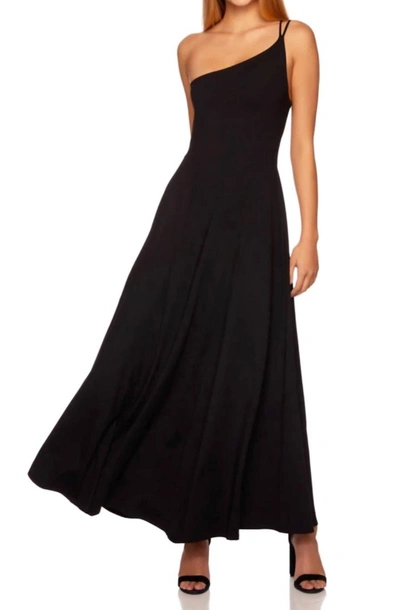 Shop Susana Monaco Double String One Arm Dress In Black