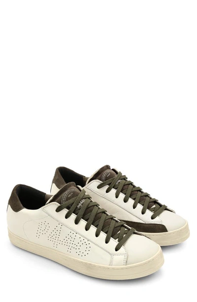 Shop P448 John Sneaker In Cream/ Oli