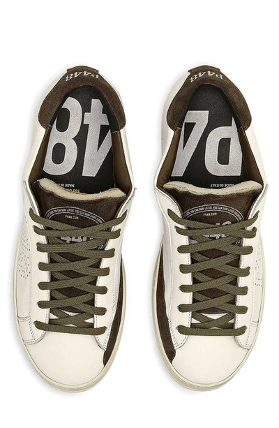 Shop P448 John Sneaker In Cream/ Oli