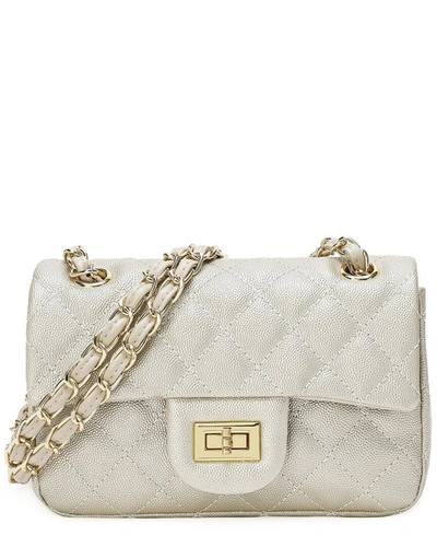 Shop Tiffany & Fred Caviar Leather Messenger Bag In White