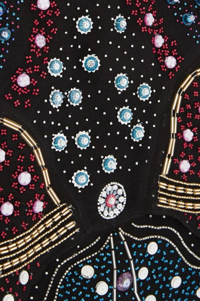 Shop Mary Katrantzou Juno Embellished Silk-chiffon Mini Dress