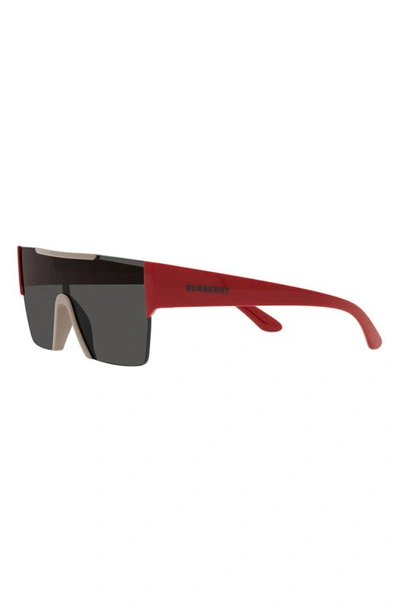 Shop Burberry 38mm Shield Sunglasses In Beige