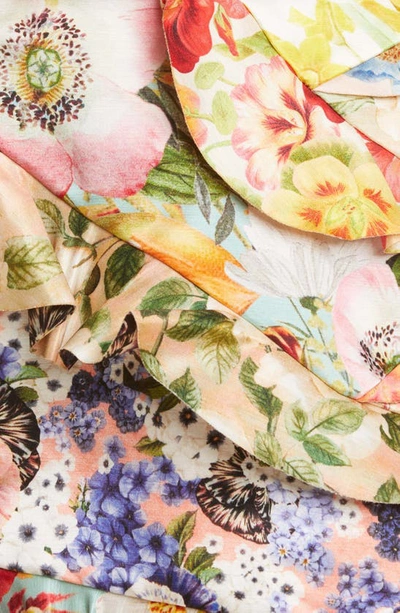 Shop Zimmermann Wonderland Floral Print Asymmetric Skirt In Spliced Multi Floral