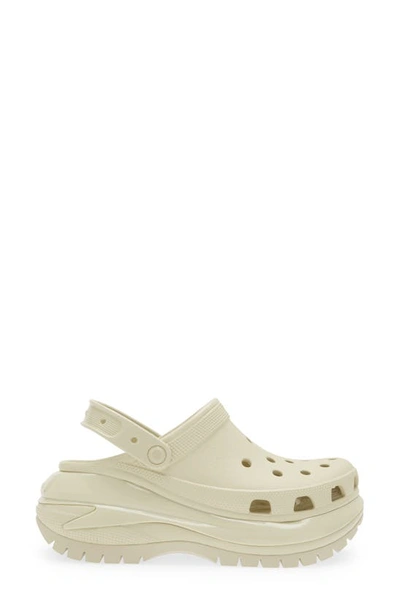 Shop Crocs Classic Mega Crush Platform Clog In Bone