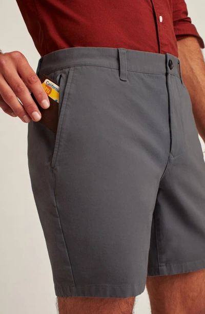 Shop Bonobos Washed Stretch Cotton Chino Shorts In Graphite