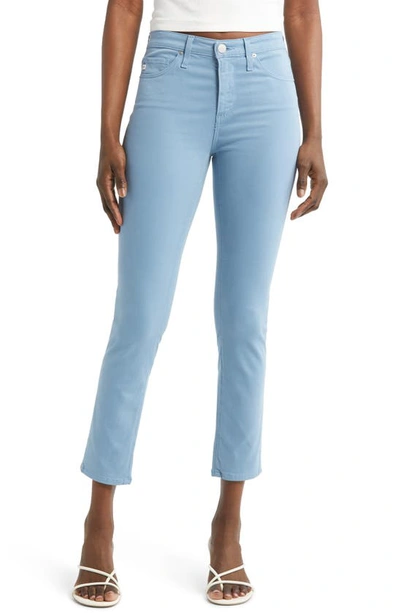 Shop Ag The Prima Mid Rise Crop Cigarette Jeans In Clear Skies