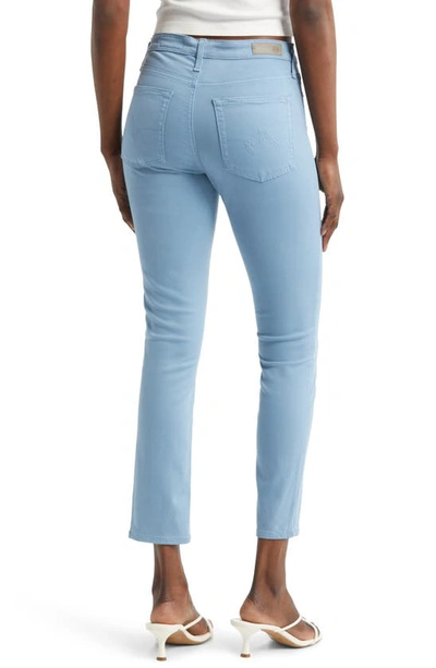 Shop Ag The Prima Mid Rise Crop Cigarette Jeans In Clear Skies