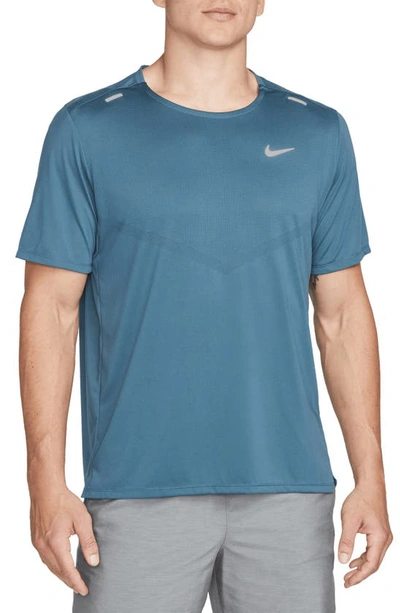 Shop Nike Dri-fit 365 Running T-shirt In Ash Green