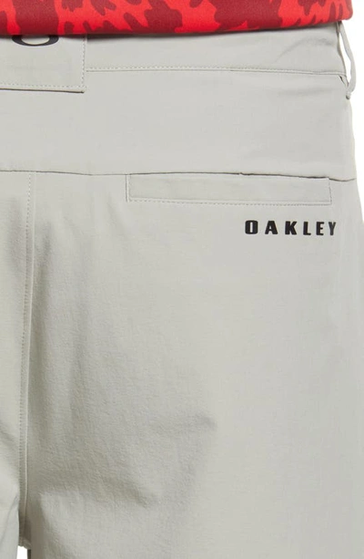 Shop Oakley Take Pro 3.0 Water Resistant Golf Shorts In Stone Grey