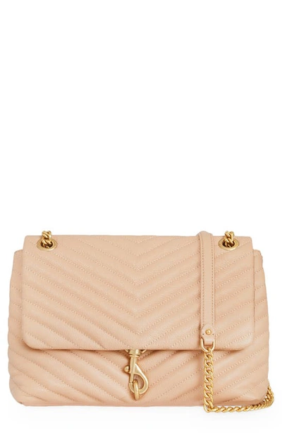 Rebecca Minkoff Edie Quilted Convertible Leather Shoulder Bag In