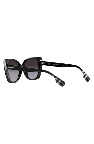 Shop Burberry Meryl 54mm Gradient Cat Eye Sunglasses In Grey Flash