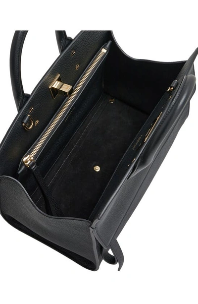 Ferragamo The Studio Soft Small Leather Top-handle Bag In Nero