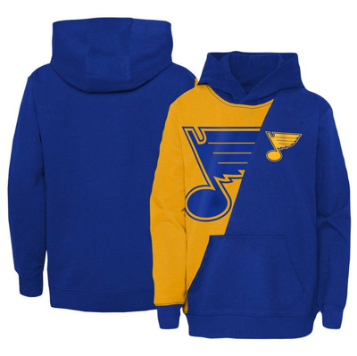 Kids' Youth Gold/blue St. Louis Blues Unrivaled Pullover Hoodie