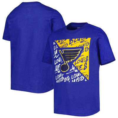 Outerstuff Kids' Youth Royal St. Louis Blues Divide T-shirt