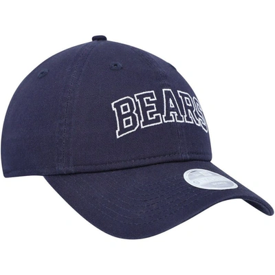 Shop New Era Navy Chicago Bears Collegiate 9twenty Adjustable Hat