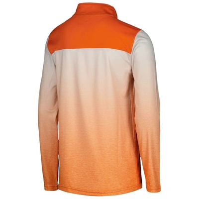 Shop Colosseum Youth  White/orange Clemson Tigers Max Quarter-zip Jacket