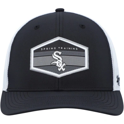 47 ' Black/white Chicago White Sox Spring Training Burgess Trucker  Adjustable Hat