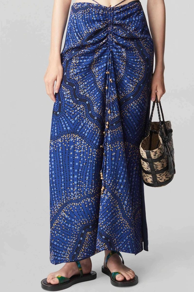 Shop Altuzarra 'safia' Skirt In Berry Blue