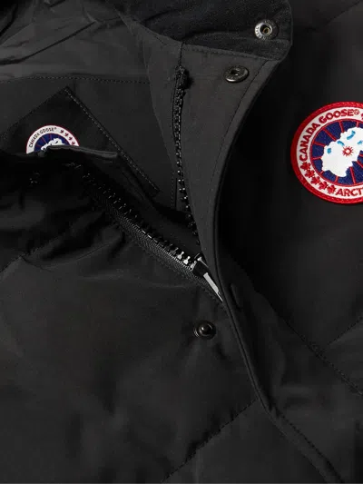 Canada Goose Charcoal Polyester Blend Freestyle Sleeveless Down Jacket In Black