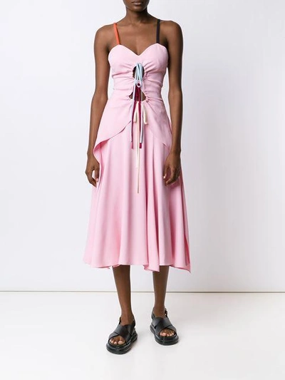 Shop Rosie Assoulin Tie Front Bustier Dress