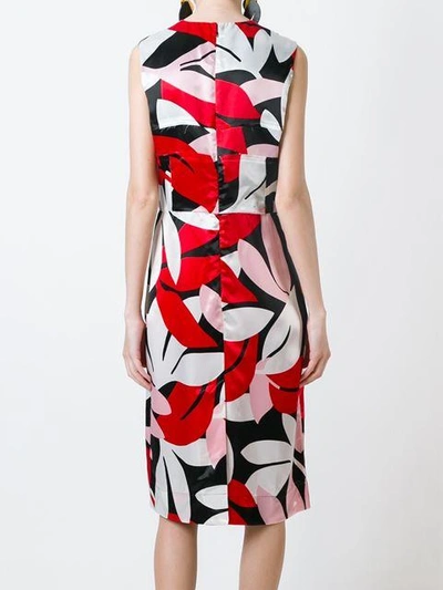 Shop Marni Floral Print Dress In Multicolour