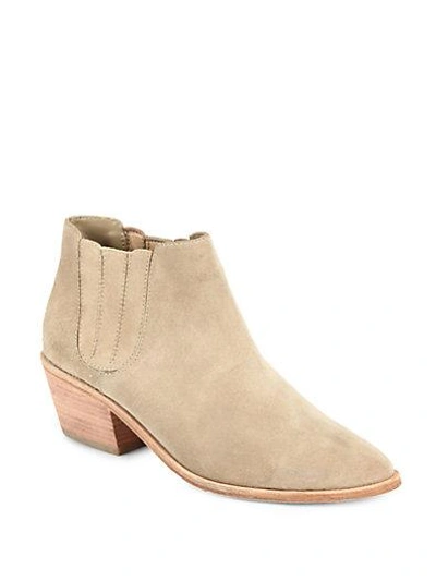 Shop Joie Barlow Suede Ankle Boots In Cement