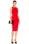 VICTORIA BECKHAM DOUBLE CREPE SLEEVELESS CUT OUT DRESS,DRS FIT 058 MSS16