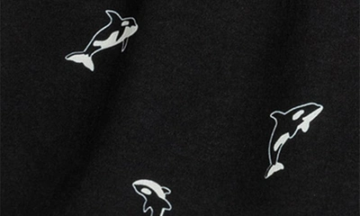 Shop Miles The Label Kids' Orcas Swim Trunks In Black