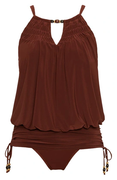 Magicsuit Marley Shanice Underwire One-piece Swimsuit In Chestnut