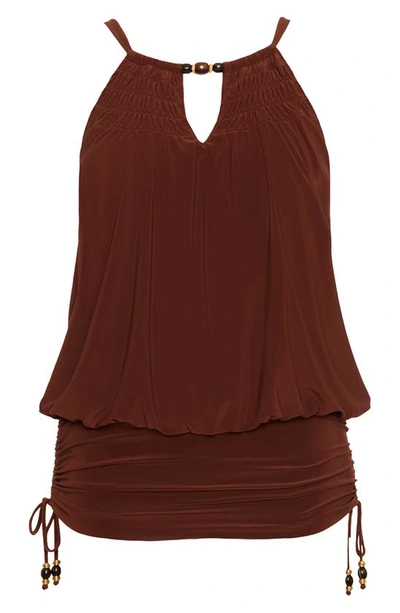 Magicsuit Marley Shanice Underwire One-piece Swimsuit In Chestnut