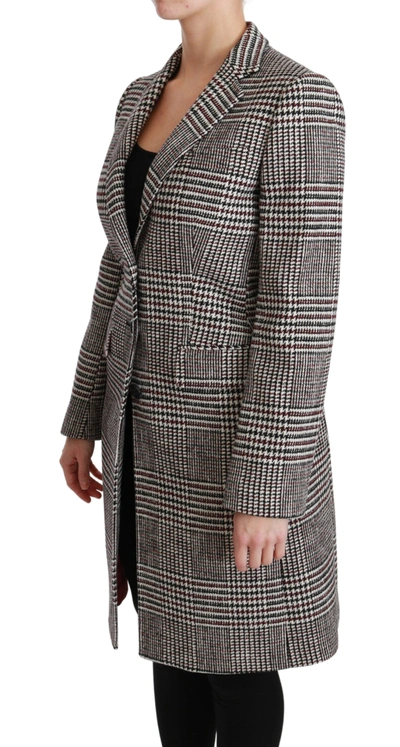 Shop Dolce & Gabbana Multicolor Trench Knee Long Jacket Women's Coat