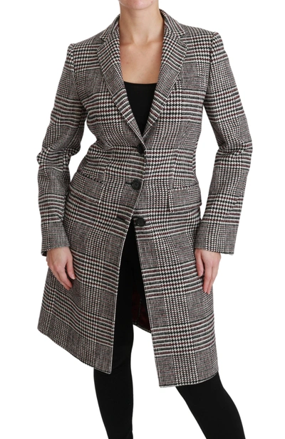 Shop Dolce & Gabbana Multicolor Trench Knee Long Jacket Women's Coat