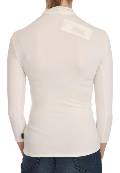 Shop Exte Elegant White Long Sleeve Crew Neck Women's Top